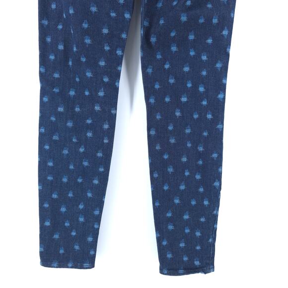 Lucky Brand SW Aztec Boho Chic Maximalist Charlie Skinny Ikat Mid Rise Dark 6/28 - Picture 11 of 14